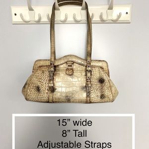 Y2K - Genuine Leather Crocodile Baguette Purse